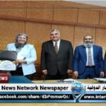 رئيس جامعة المنوفية يستقبل رئيس قسم تجنيد المنوفية